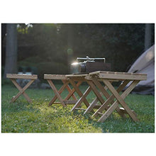 XZQ Tavolo E Sedia Pieghevoli da Campeggio in Legno Massello da Esterno, Set da Picnic Portatile Semplice, Un Tavolo E Una Combinazione di Quattro Sedie (Color : Natural, Size : 80 * 47.5 * 42cm)