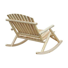 miozzi Panchina Dondolo da Giardino 2 Posti in Legno 96x112.5x100 cm