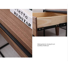 Comodini Nordic Legno Comodino Moderno Semplice Ferro battuto Lato Creativo di pompaggio Locker Piazza Camera Comodino Comodini Letto (Color : Green)