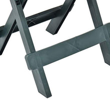 Qnotici Tavolo da Giardino Pieghevole in plastica, Tavolo da Giardino per Il Tempo Libero all'aperto, Tavolo da Giardino per riunioni di Famiglia 45 x 43 x 50 cm  Verde