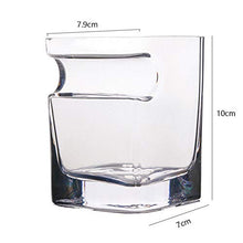 Bicchiere da Whisky con poggia sigari, Bicchiere in Cristallo Senza Piombo, Alta Definizione, Amanti del Whisky, Bourbon, Scotch e sigari, utilizzato nei Bar, Famiglia,320 ml,A