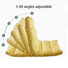 RENJUN- Sedia da Terra con Schienale Ideale for Interni Ed Esterni Sedia Regolabile Multi-Angolo Leggere Gioco Giallo 110 × 51 × 14 Cm