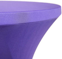 Namvo - Copertura elasticizzata per tavoli da bistrot – Tovaglia elasticizzata con dimensioni di circa 70 x 110 cm, per feste ed eventi all'aperto (viola)