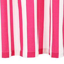 vidaXL 2X Tende con Anelli Classici Eleganti Moderne Tendaggi per la Casa Rivestimento Finestre Privacy in Metallo Tessuto 140x175cm Rosa a Strisce