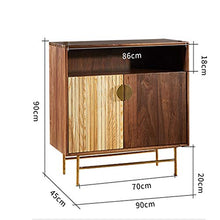 QuRRong Credenza Multifunzionale Cabinet Sala da Pranzo della Cucina della Casa Dining Room Furniture Ingresso Armadio per Soggiorno Camera da Letto (Color : Natural, Size : 90x45x90cm)