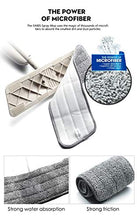 SSAYY Mop Mop per Pavimenti Spray con Cuscinetti in Microfibra Riutilizzabili Mop per Maniglie A 360 Gradi per Cucina di Casa Piastrelle in Ceramica in Legno Laminato Pulizia Pavimenti