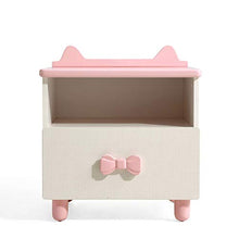Comodino Camera da Letto for Bambini Mini Fumetto Rosa Armadietto di immagazzinaggio Peso del Cuscinetto 250 kg-50x40x54 cm FANJIANI
