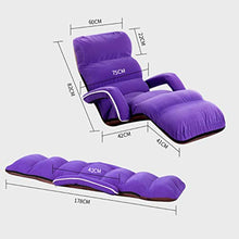 Divano Regolabile Poltrona per Adulto, Pavimento da Gioco Lettino Reclinabile Soggiorno Beanbag Kid Garden Divano per Sedersi Indoor E Outdoor Seater, Purple