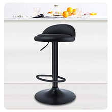 C-J-X STOOL/CHAIR Sgabello da Ufficio per Il Personale, Sedia da Conferenza in PU Nera Sgabello da Bar Girevole in Pelle da Bar Club Sgabello da Bar per La Colazione(Size:38 * 47-63CM)