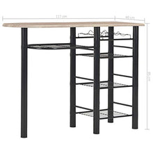 Tidyard Set di Tavolo,Set di Tavolo da Bar con 2 Sgabelli da Bar, Set di Sedie da Pranzo con Tavolino, per Cucina, Soggiorno, Stanza da Festa, in Stile Industriale