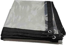 XWZH Telone Impermeabile Spesso Cancella Fogli di polietilene Telo Impermeabile Sheet Tarp Copertina con Occhielli 2x10m (Color : Clear, Size : 2x10m)