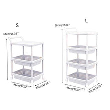 &ripiano di stoccaggio Portaoggetti da cucina, Carrello portaoggetti Portaoggetti da cucina Portaoggetti Organizer con scaffale for ruote Scaffale di finitura (Size : L)