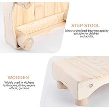 DOITOOL Passo Sgabello per La Camera da Letto Cucina Bagno Soggiorno Pianoforte Poggiapiedi Piccolo Poggiapiedi sotto La Scrivania di Legno Pouf Banco per di Formazione Vasino WC Sgabelli