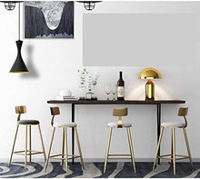 SYLOZ Nordic Ferro Battuto Bar sgabelli da Bar Sedia di caffè d'oro Sgabello Alto Gastronomia Reception Chair Casa Sgabello (Color : Sitting Height73)