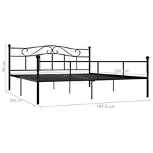 SKM Giroletto Nero in Metallo 180x200 cm (19.8kg)