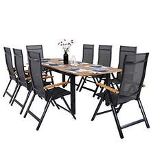 Chicreat Tavolino allungabile con ripiano in acacia FSC, 140/180 x 90 x 74/76,5 cm