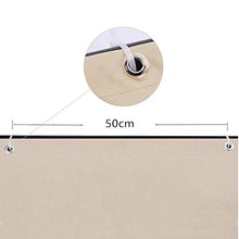 HRUI Giardino Protezione della Privacy Schermo 90x600cm con Occhielli, Fascette e funi Frangivista Ringhiera Impermeabile Anti-UV Traspirante per Campo Sportivo, Giardino, Balcone