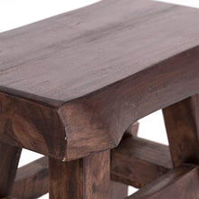 Design Delights - Sgabello Vintage 40, in stile rustico, in legno massiccio riciclato, 43x45x27 cm (altezza x larghezza x profondità)