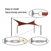 QWXZ Pratico Acciaio Inox 304 M5 / 5mm Kit Ombra Hardware Sun Sail for Trigangle rettangolo Vele Installazione Ombra Vela Accessori di Fissaggio Facile da installare