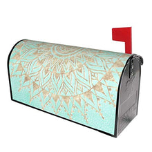 Min Gold Mandala - Copertura magnetica per cassetta postale per giardino, giardino, cortile, dimensioni standard 51 x 45 cm