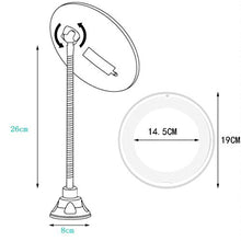 Specchio da trucco a LED, specchio da barba illuminato a led, specchio per il trucco da parete, collo di cigno flessibile ingrandimento 10x specchio da trucco con specchio da viaggio senza fili a ven