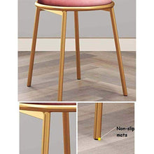 LWW Sgabelli, oro in ferro battuto in stile nordico trucco Sgabello Sgabelli, tessuto caffetteria Possibilità sedia alta Sgabello Tempo libero High Chair Decoration Sgabello,verde,SeatHeight45cm