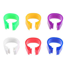 Cabilock 200Pcs Anelli di Piccione Vuoti Anello Colorato Piede Anello Gestione degli Uccelli Piccione Anello di Quaglia Strumenti di Alimentazione degli Animali Colorati