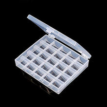 Taidda- Scatola Trasparente di immagazzinaggio dell'organizzatore, Scatola di Bobine vuote in plastica da 1pc Scatola da Cucito Scatola Trasparente di immagazzinaggio dell'organizzatore per 25 Bobine