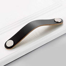 Lefeindgdi - Maniglia in pelle, maniglia per porta e armadietti, portatile, facile da tirare con manico in pelle per cassetti, credenze, TV, accessori