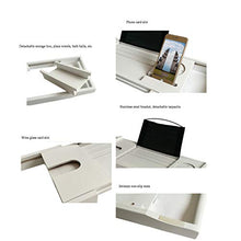 Scaffali per Pallet da Bagno, Bianco Slittamento Scalabili 75-110cmIPad Telefono Cellulare Scaffali Scaffali Porta Asciugamani, Adatto per Il Bagno Home Hotel