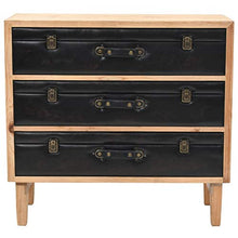 FAMIROSA Cassettiera in Legno Massello di Abete 80x36x75 cm