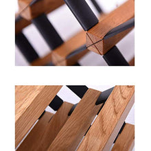 HLL - Scaffale per vino in legno massiccio, impilabile, a forma di cubo, da parete, per vino, cantina, vino e bar