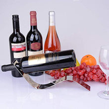 LHQ-HQ Bottiglia di Vino Wine Rack Rack Creativa Semplice Vino Rack Vino dell'Acciaio Inossidabile della cremagliera della Bottiglia di Vino Desktop Rack Decoration
