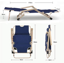 AI LI WEI SHUAIIJUAN Sedia per Il Tempo Libero Domestico Pieghevole Reclining Sdraio da Spiaggia - Outdoor Giardino reclinabile sedie a Sdraio for Patio, Veranda, Giardino Max.150kg