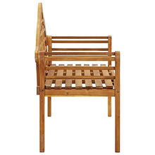 vidaXL Legno Massello di Acacia Panchina da Giardino a 2 Posti Panca Sedile