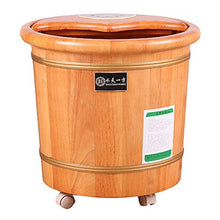 Axdwfd Pediluvio 36 centimetri di riscaldamento elettrico temperatura costante rovere adulto pediluvio barile, casa pediluvio pedicure in legno pediluvio pediluvio ciotola pedicure spa massaggio pedic
