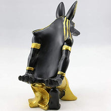 Portabottiglie da tavolo, Portabottiglie creativo, Dio Anubis, Espositore da tavolo, Decorazione artistica, Metallo, Usato per conservare il vino