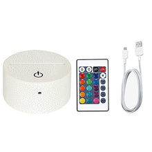 CooPark 3D Unicorn Lights Fairy Illusion Lampada 16 colori e telecomando Luce notturna a LED Ottica LED Tavolo da scrivania Comodino Comodino Regali Giocattoli Ragazze Ragazzo Bambini