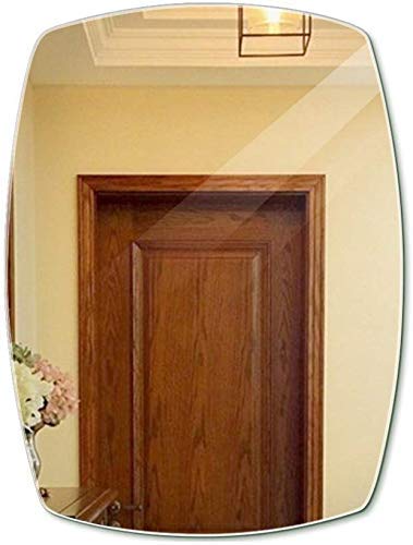JKCKHA WC Specchio a Parete Specchio del Bagno a Parete Senza Telaio igienici Specchio (Dimensioni: 60 * 80cm) Decorazioni per la casa