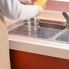 Cabilock Baffle Water Splash Baffle Board Deflettore Water Splash Guard per Cucina Casa (Trasparente)