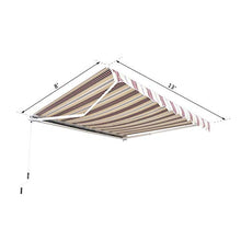 KX-YF Tenda A Vela Parasole Tenda da Sole per Veranda A Scomparsa Manuale per L'installazione su Un Patio, Balcone O Vetrina per Patio Esterno da Giardino