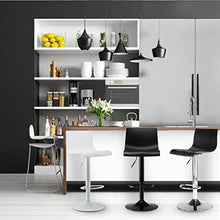 XZGang Nero/Bianco sgabelli da Bar, Solida Durevole Cucina Sgabello Sgabello Mobili for la casa Prima Colazione Bar Stool con Chrome poggiapiedi Altezza: 60-80cm Crea Vita Semplice