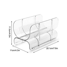 Vssictor - Portabottiglie in plastica, impilabile, per bottiglie di vino, per piani di lavoro della cucina, piano di lavoro, dispensa, frigorifero