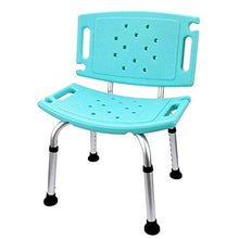 Adesign Sgabelli da Bagno, sedie a Doccia Antiscivolo, con braccioli addensati e Schienale, Adatto per disabili, Anziani, incinti e obesi