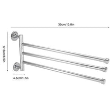Portasciugamani a parete per bagno inclinabile Scaffale portasciugamani girevole (2 bracci)