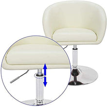 TYT Cuscino Sedia Posto a Sedere Bar Metallo Allungare Casuale Schienale Gruppo Musicale Bracciolo per Bar Bar Soggiorno Cucina Pigro/Weiß / 40×41cm