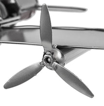 Brubaker Bottiglia di Vino Titolare velivolo Aereo con Pilota e Co Pilota Supporto Metallo Oggetto Decorativo con Biglietto d' Auguri per Bottiglie di Vino Regalo