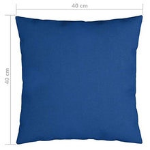 Buyounger Cuscini Decorativi 4 pz Blu Reale 40x40 cm in Tessuto