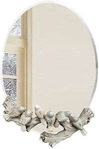 JKCKHA Senza Telaio Bagno Specchio di Trucco a Parete for Bambini Impermeabile Argento Specchio Specchio Decorativo Bagno mezzobusto Specchio Decorazioni per la casa