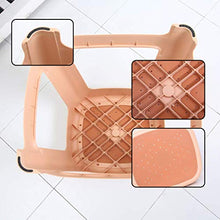 N/Z Attrezzatura Quotidiana Sgabello da Tavolo in plastica Stooldult Panca Alta Sgabello Quadrato Creativo di Moda Sgabello Antiscivolo per Bagno Domestico 4 Confezioni